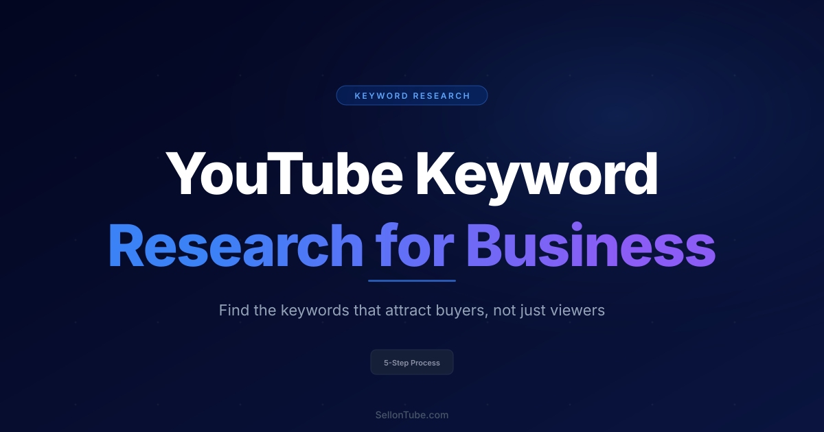 YouTube Keyword Research for Business Channels (2026)