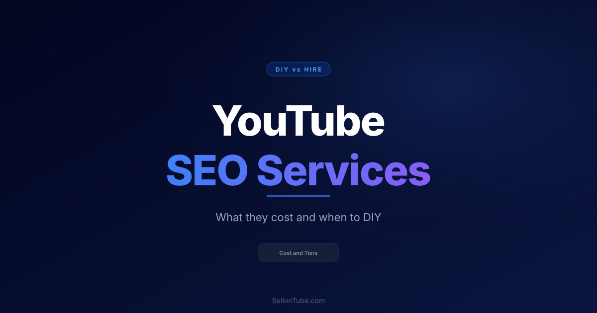 YouTube SEO Services Cost $500 to $5,000/mo (Agency vs DIY)